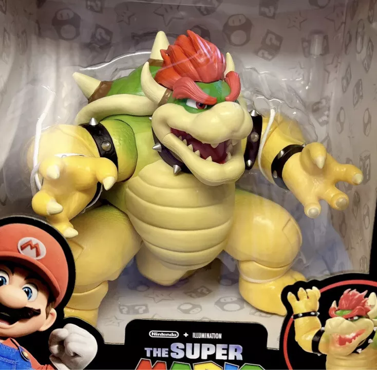 The Super Mario Bros. Movie 7 inch Feature Bowser Action Figure with Fire  Breathing Effects