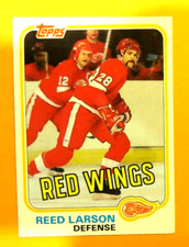 1981 Topps, Detroit Red Wings - REED LARSON
