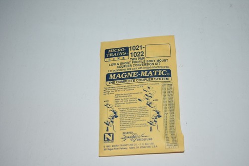 Dos pares de acopladores de montaje de cuerpo de perfil bajo y corto escala N MTL 1021-1022 C48127 | Zustand: Used