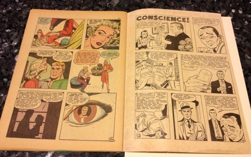 Tense Suspense #1 Nice Unrestored Fago First Issue Horror Comic 1958 VG - Picture 6 of 7