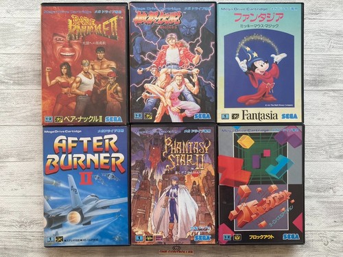 SEGA MD Bare knuckleⅡ  Fatal fury  After Burner Ⅱ Phantasy Star Ⅱ Fantasia Block - Picture 1 of 14