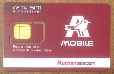 AUCHAN TELEKOM MOBILE SIM KARTE GSM TELEKARTE KARTE PHONE CARD CELLULAR