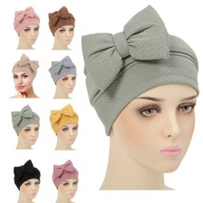 Women Muslim Beanies Hijab Turban Cancer Hat Hair Loss Wrap Chemo Cap Bonnet New