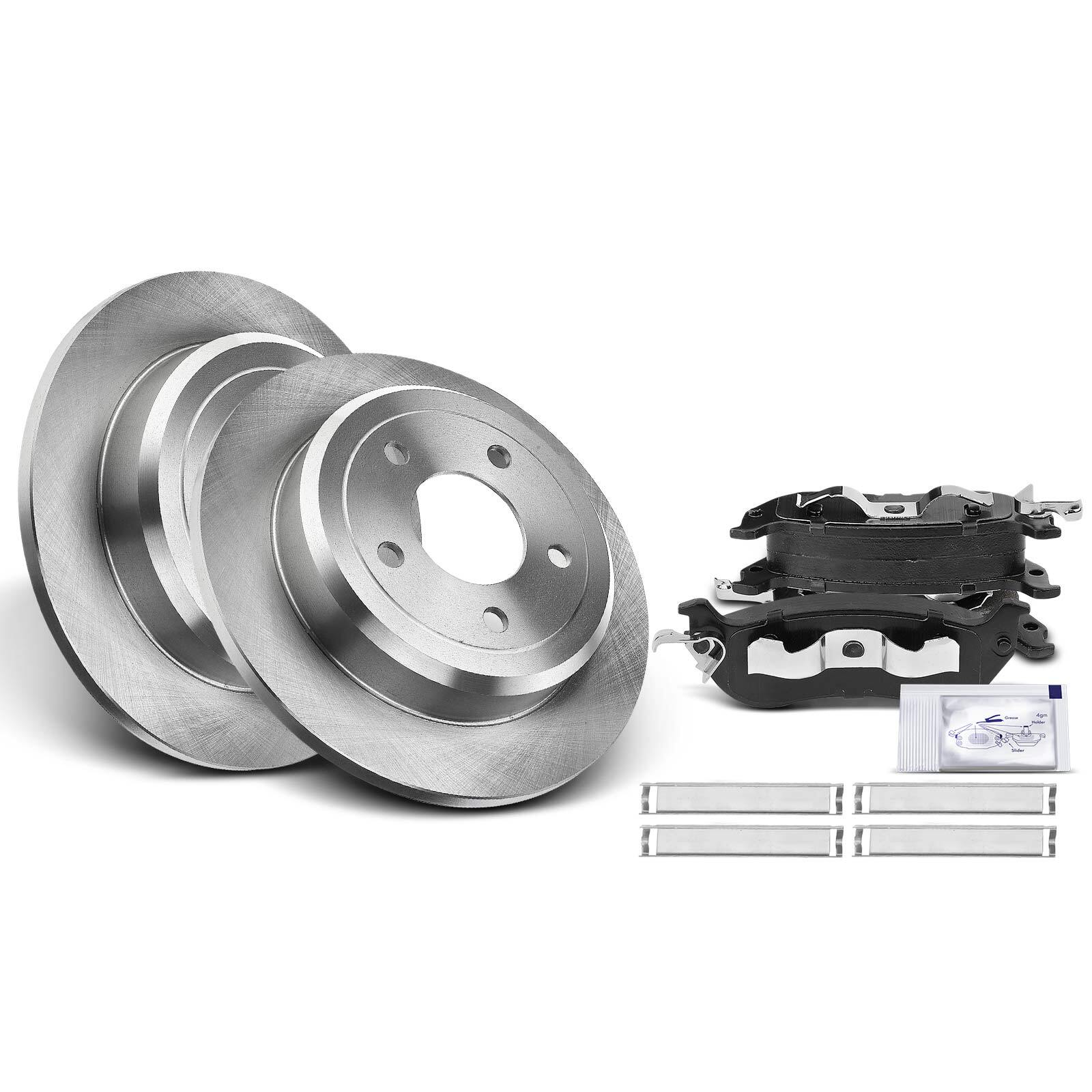 Rear Brake Rotors & Ceramic Brake Pads for Ford Crown Victoria Lincoln
