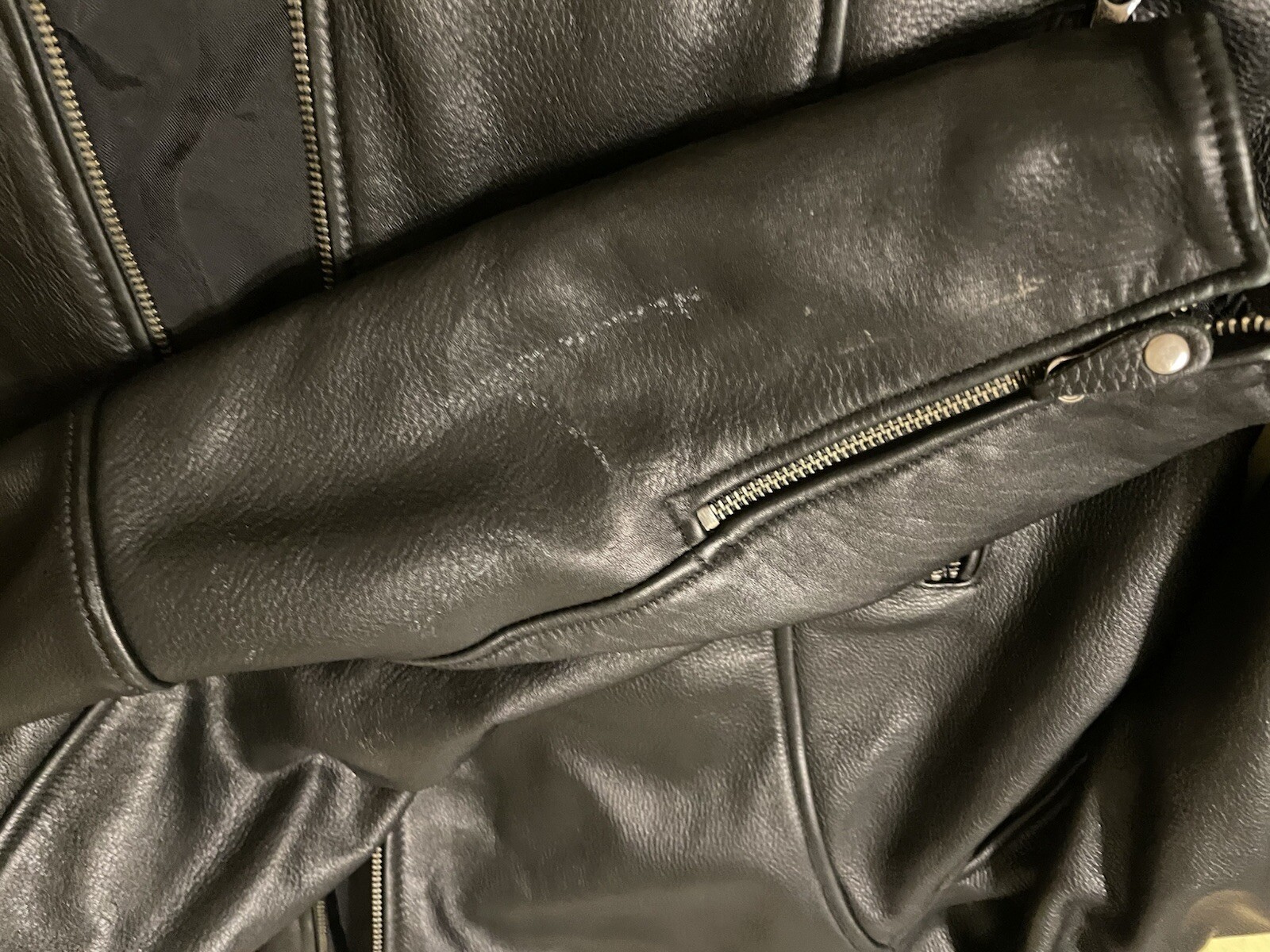 First Classic Leather Jacket-reversible NWOT - image 4