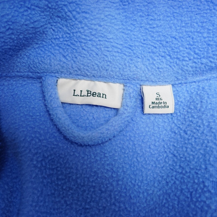 LL Bean Robe Winter Fleece Long Robe WrapFront Tie Arctic Blue Women's