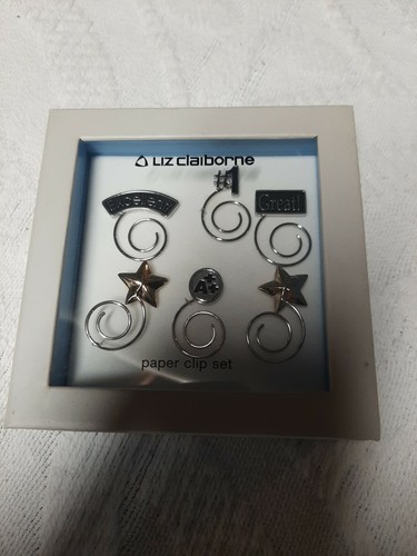 Liz Claiborne Paper Clip Set New - Picture 2 of 2