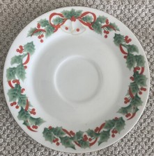 Vintage Sango Noel Saucer 6 3/16"; 1990; 8401; Hyon Yi