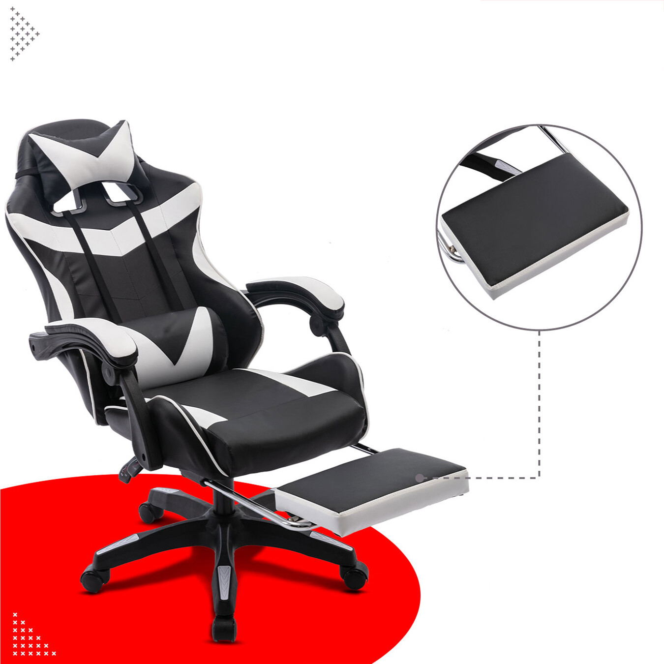 Ergonomic Swivel Home Office Height Adjustable Swivel Computer Gaming