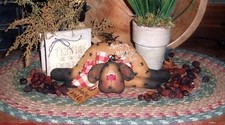 Primitive American Sheep Stitchery Doll Paper Pattern 123