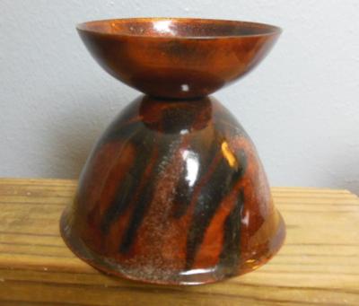 Handmade 35 Dekor Zagreb Enamel on Copper Candle Holder 3.5'' Tall