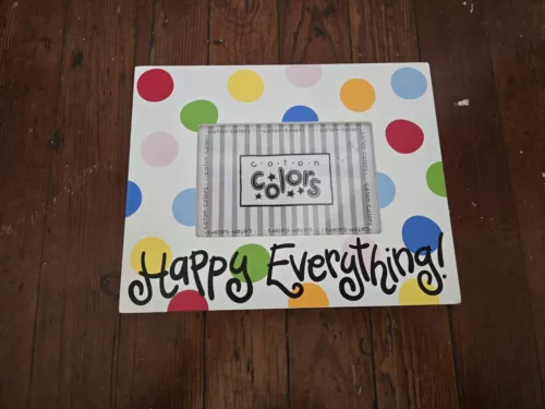 Coton Colors Happy Everything Wooden Picture Frame Polka Dot Design