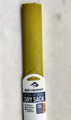 Sea To Summit Ultra Sil Nano Dry Sack 20L Lime RARE NWT