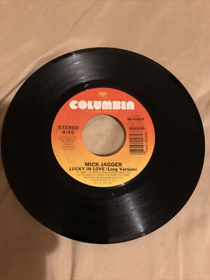 Mick Jagger - Lucky In Love / Running Out Of Luck-Columbia VG