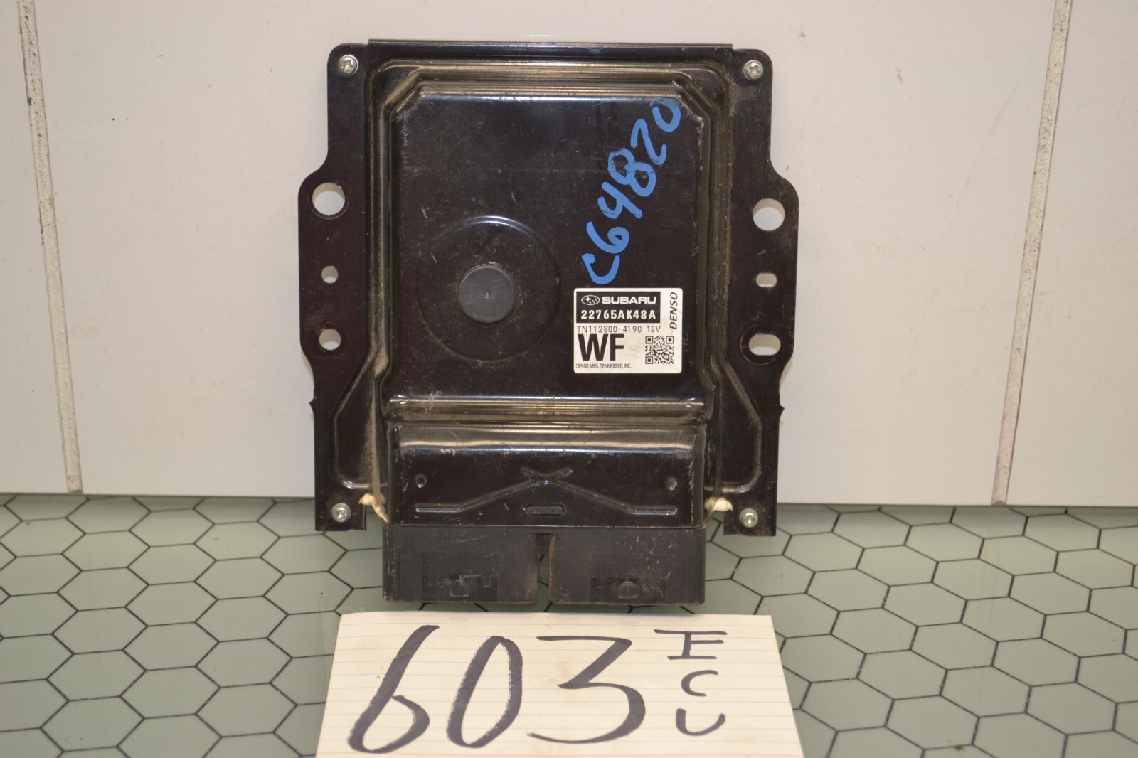2017 Subaru Legacy #603 Engine Computer ECM ECU 22765AK48A