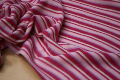 Qualitäts Anti-Pilling Polar Fleece Stoffmaterial - PINKE STREIFEN