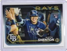 Austin Shenton 2024 Topps Update #US275 Golden Mirror SP Rookie RC Rays