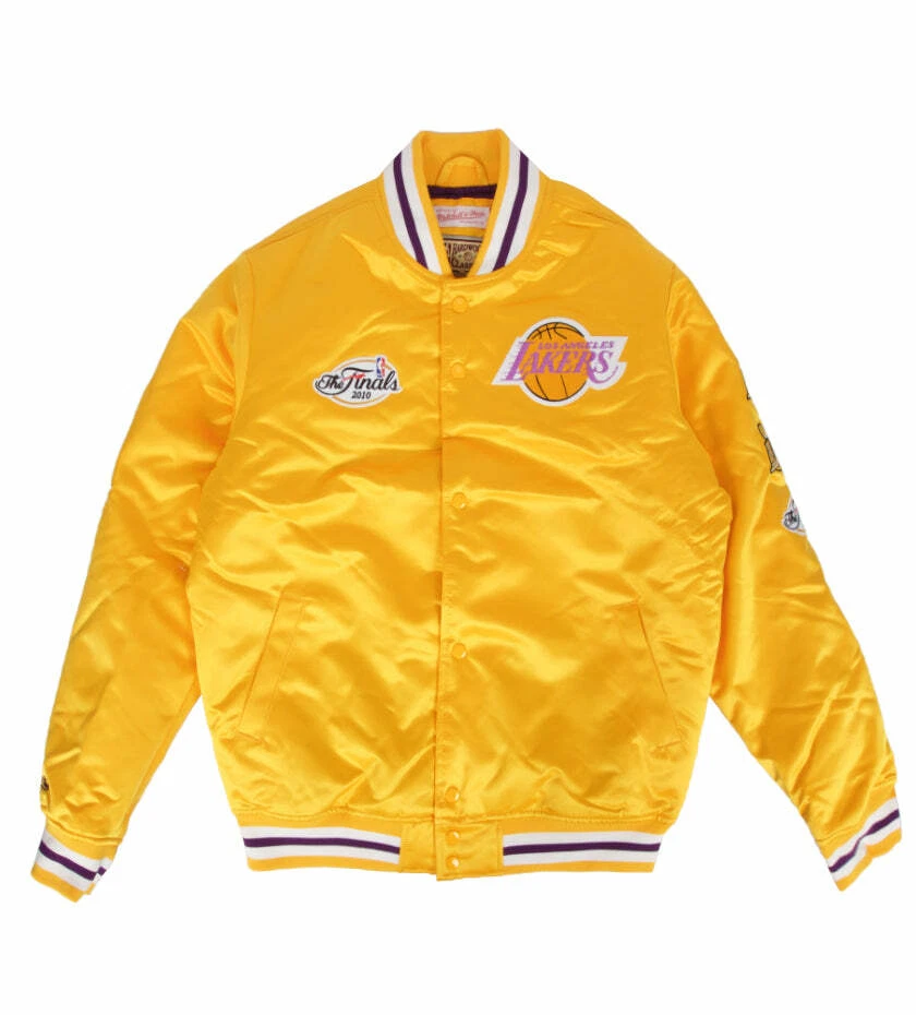 Lakers jacket mitchell and ness sales