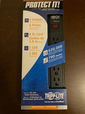 Tripp Lite TLP606B Protect It 6-Outlet Surge Protector 6ft Cord 