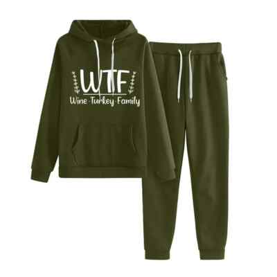 Mens 2pc Tracksuit Set Long Sleeve Jacket Pants Sweatsuit Outfits Hoodie Pants