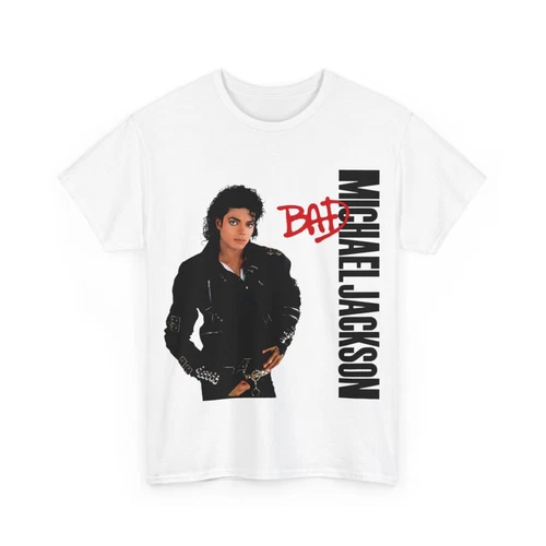 Michael Jackson Bad T Shirt Unisex Heavy Cotton Tee