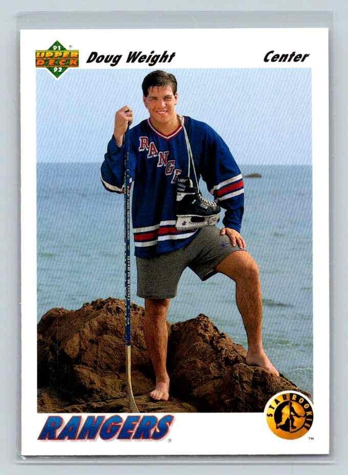 1991-92 Upper Deck Star Rookie Card #444 Doug Weight New York Rangers (B)