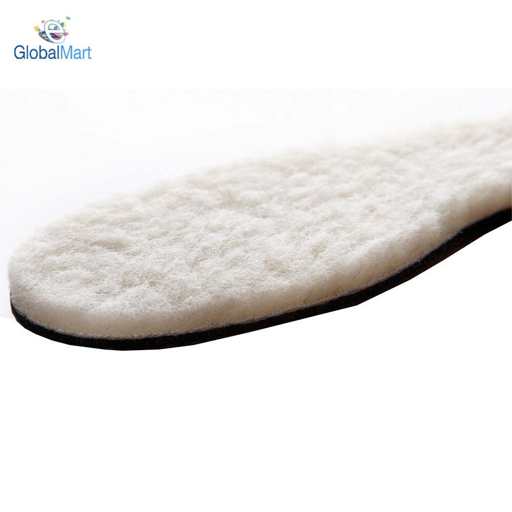 SHEEPSKIN INSOLES SOFT WARM THERMAL INNER FLEECE WOOL PAIR BOOTS SHOE