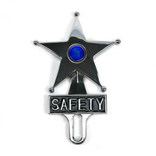 Blue Dot Vintage Style Safety Star Lighted License Plate Topperbomberled Sled
