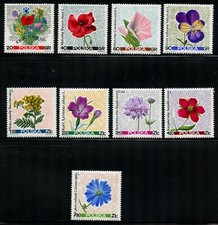 POLAND 1522-30, 1967 FLOWERS, MNH (POL971)