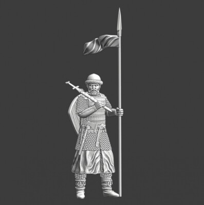 Northern Crusades Miniatures Medieval Kievan Rus Warrior at Rest 28mm 32 50 54mm