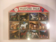 TOY MELISSA  DOUG Pasture Pals 12 Fuzzy Horses in a Sturdy Display Case 3 