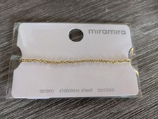 MIra Mira Stahl Schmuck Arm Kettchen goldfarben, ohne Nickel in OVP NEU