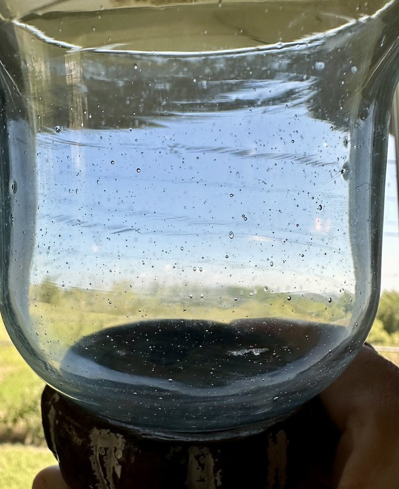 Southern Living Historic Bell Jar Candle Holder Bubble Glass 8x5” eBay