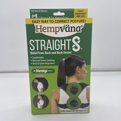 Hempvana Straight8 Fully Adjustable Lightweight Posture Corrector