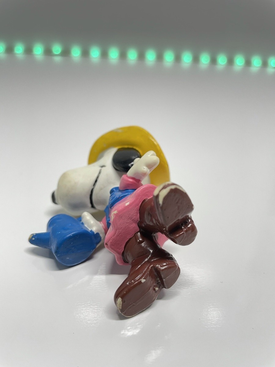Lot De 5 Figurines Snoopy Vintage 1958 – United Feature, PVC, Bon état Avec 1 Double