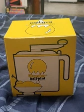 1980's DONVIER Half-Pint Manual Hand Crank Ice Cream Maker with Recipe Guide