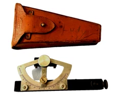 Vintage Keuffel & Esser (K&E) Abney Level Clinometer –With Original Leather Case