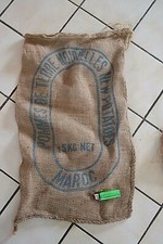 Sac en toile de jute ancien "Pommes de Terre Nouvelles Maroc" (A détourner)