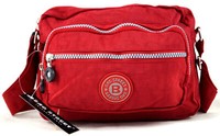Messenger Bag Handtasche UmhäNgetasche Nylon Rot Leicht Tasche Unisex Wasserfest