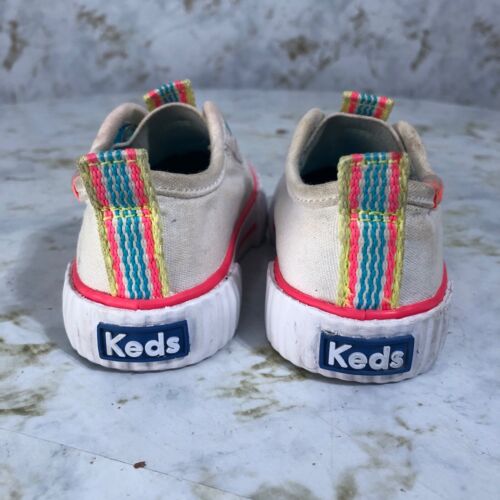 Keds Champion Toddler Youth Size 4M Shoes White Red Comfort Casual Low Sneakers - Picture 5 of 12