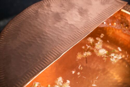 Solid Copper Foot Bath with Removable Footrest | Copper Foot Basin Warming Bowl - Picture 4 of 7