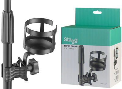 Stagg SCL-CUH Metal Cup holder with clamp for stand for Microphone & Drum Stands