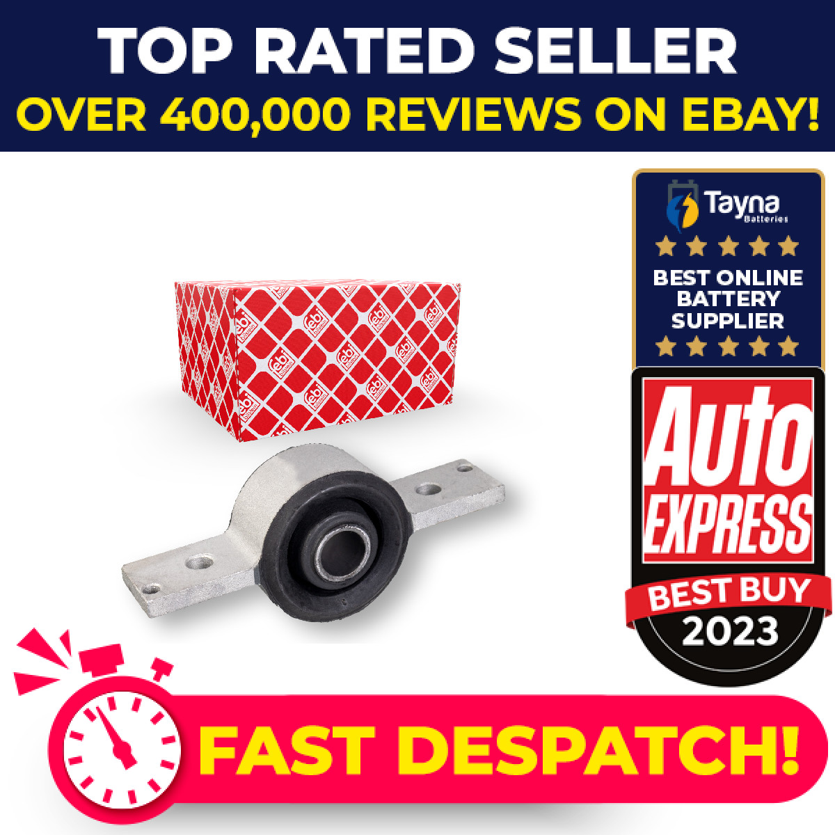 Wishbone / Control / Trailing Arm Bush fits SAAB 9000 2.3 89 to 98 Mounting Febi