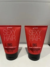 2 Pack Sexy Hair Big Sexy Hair Creme 2 Powder Play 3.4 oz NEW