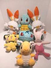 Pok mon Plush Collection . Pok mon Characters. Lot 7 All In Good Condition