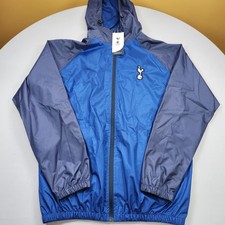 NWT Men's M Tottenham Hotspur Official Merchandise Full Zip Hooded Jacket Blue