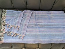 Turkish Pestemal Haman Towel - Blue Striped