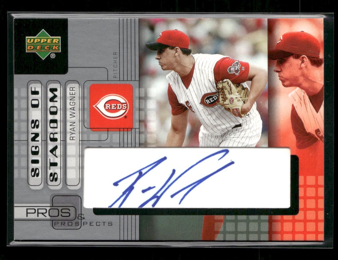 Ryan Wagner 2005 Upper Deck Pros & Prospects Signs of Stardom #WA Auto Reds