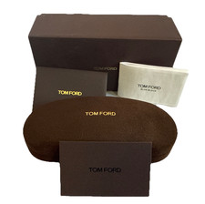Tom Ford Blue Block Sunglasses Hard Case With Factory Box, Card, Envelope, Paper
