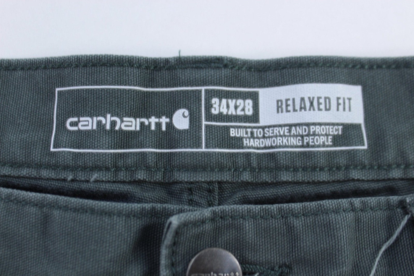 Carhartt Logo Patch Green Relaxed Fit Pants thumbnail 3
